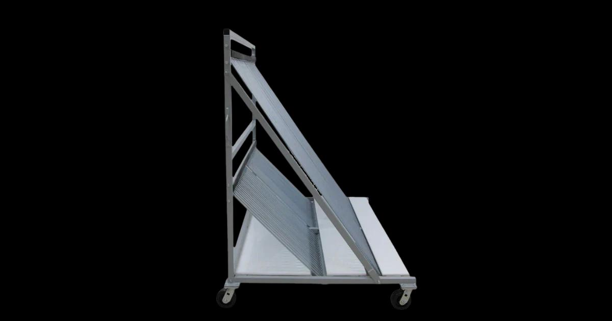 Heavy-Duty Twin Level Glass Harp Storage