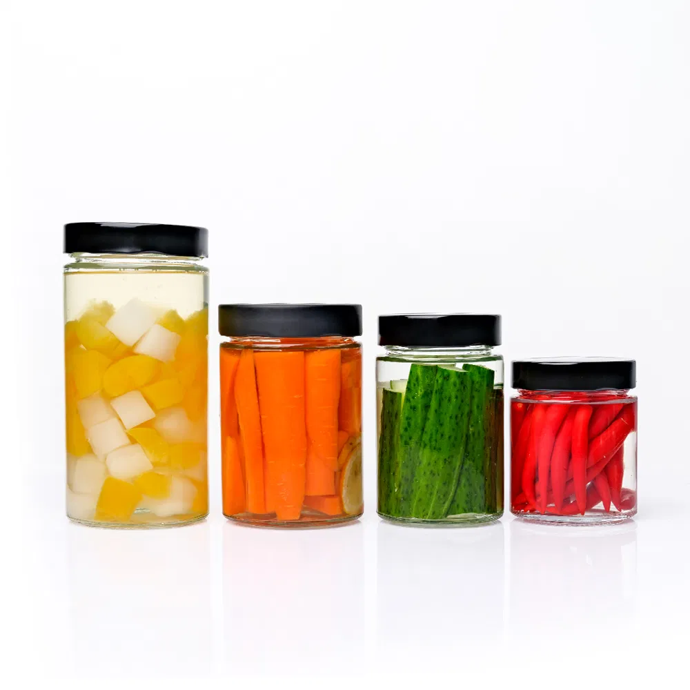 Versatile Customizable 500ml 750ml Round Glass Jars for Honey &amp; Spices