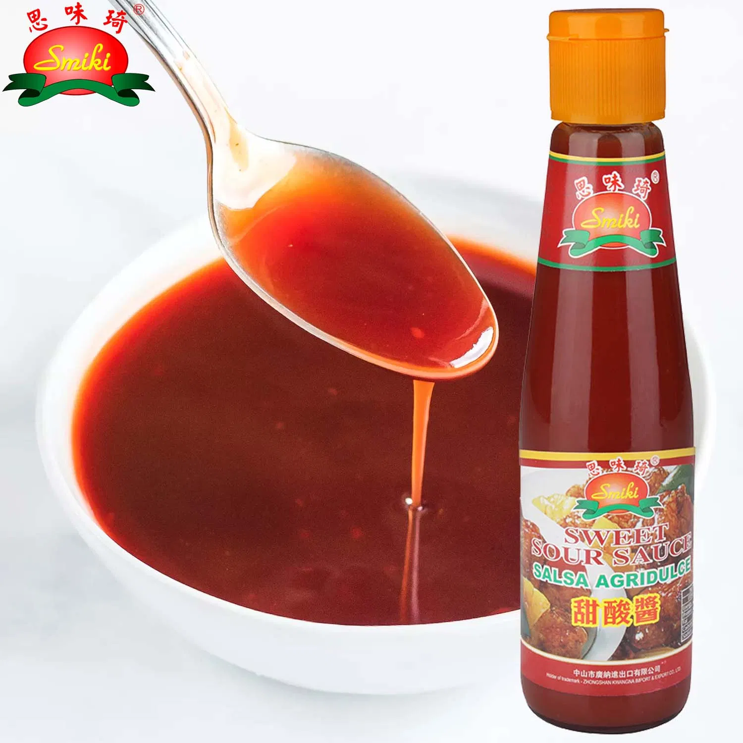 Kwangna Sweet Sour Sauce with 280gx24 Glass Bottles Per Carton Packing