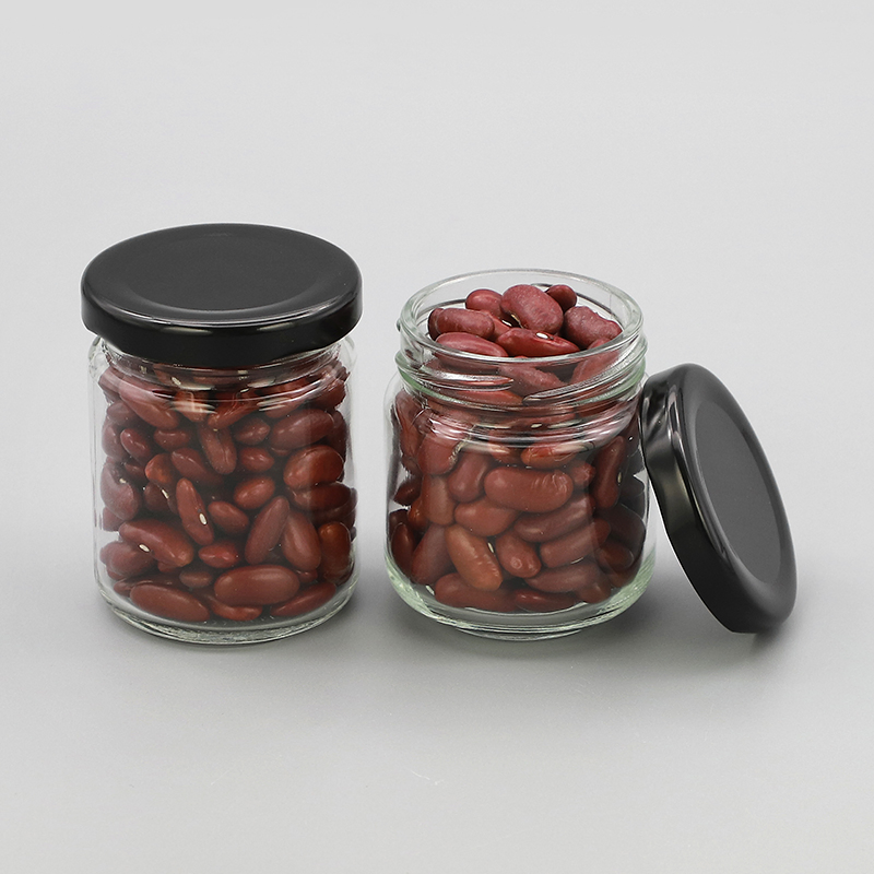 Empty Flint Round Container Storage Glass Jar 100g 120g 150g 180g 200g 240g 300g 500g 750g 1000g Jar Frasco De Vidrio Honey Pickle Jam Food Candle Jar
