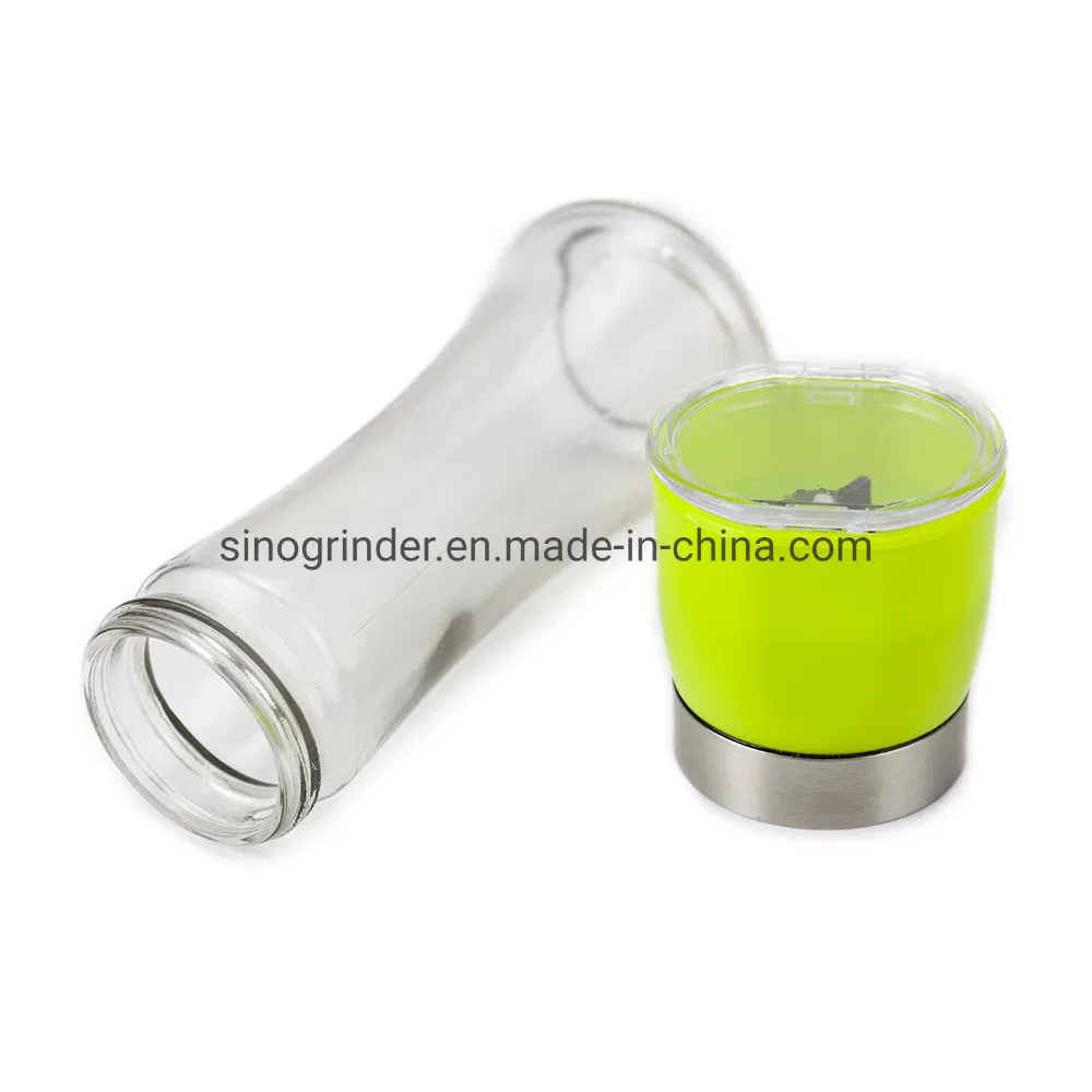 Amazon Hot Sale Wholesale Stainless Steel Glass Pepper Spice Mills