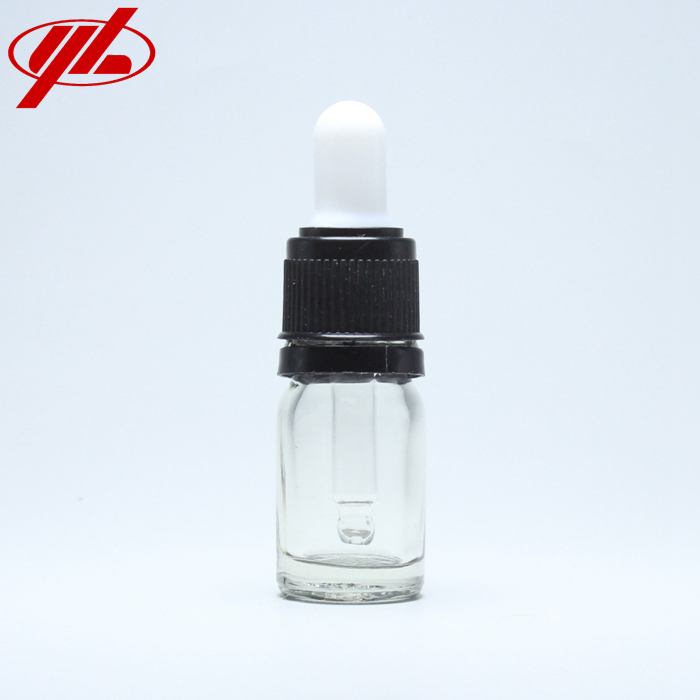 5ml Clear Cosmetic Essential Oil Dropper Glass Bottle Vial