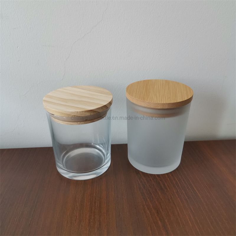 200ml 300ml 430ml Color Frosted Glass Candle Jar Glass Jar for Fragrance Candle Making