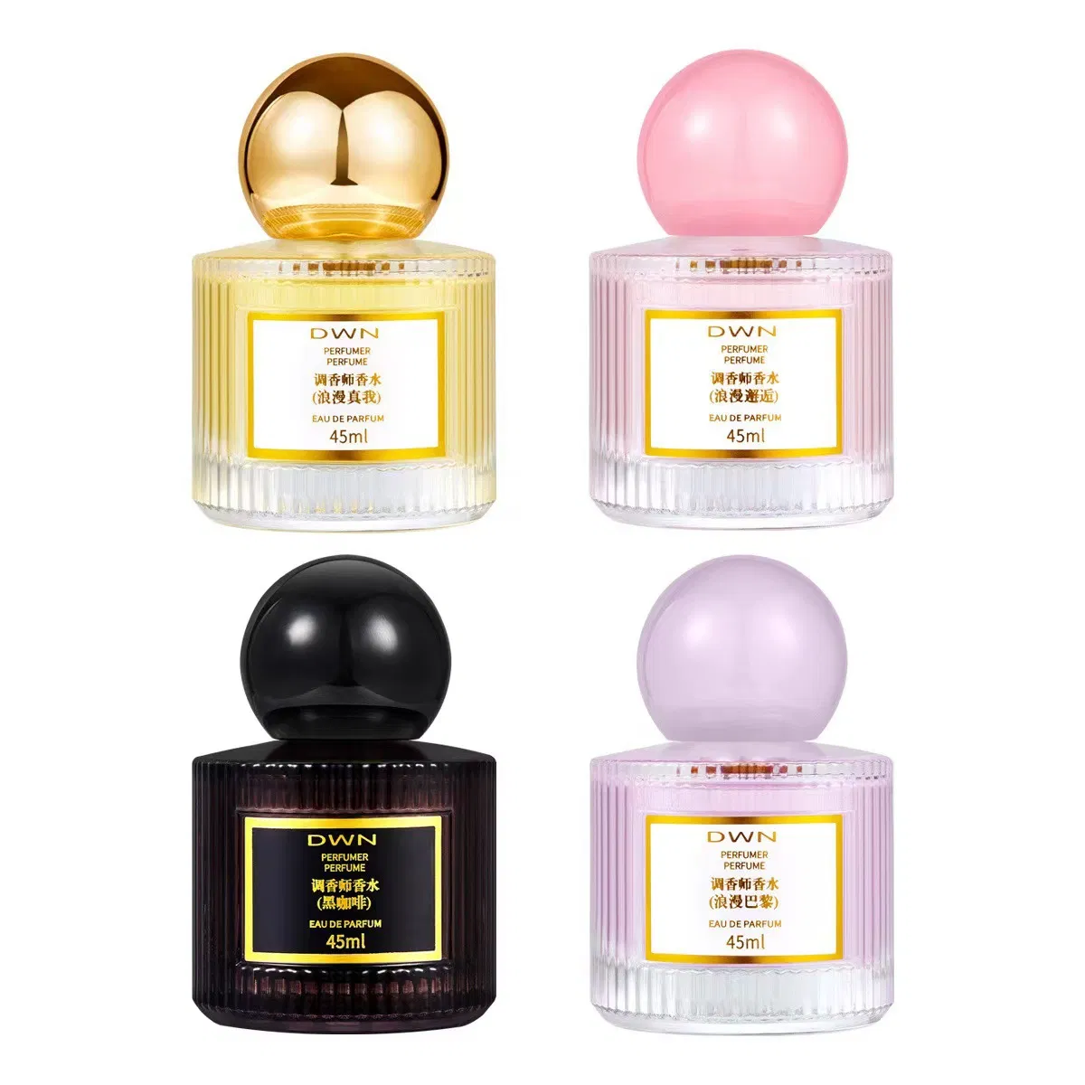 Newray China Wholesale Essential Oil Cosmetic Parfum Packaging Crystal High Quality 30ml 50ml 100ml Clear Custom Perfume Glass Bottle with Cap and Gift Box