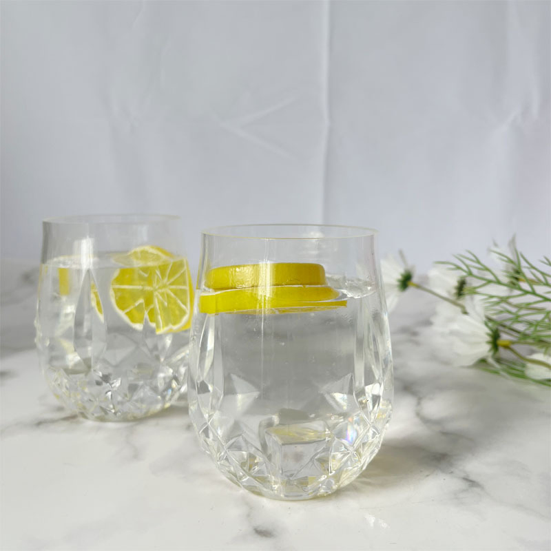 16oz Rhinestone Style Acrylic Whisky Glass Transparent Wine Cup