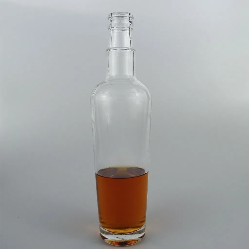 750ml Custom Logo Embossed Glass Bottle for Tequila, Gin, Brandy, Rum, Whiskey, and Vodka - Premium Liquor and Spirits Packaging