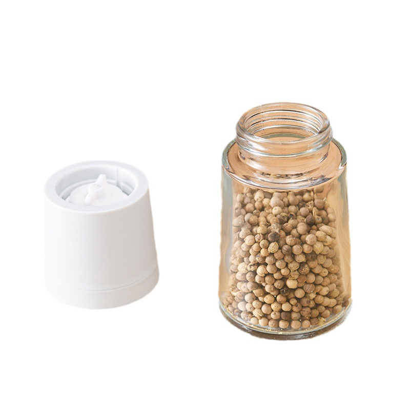 Japanese Manual Pepper Grinder Glass Spice Bottle for Pepper Fennel Rosemary Geranyl