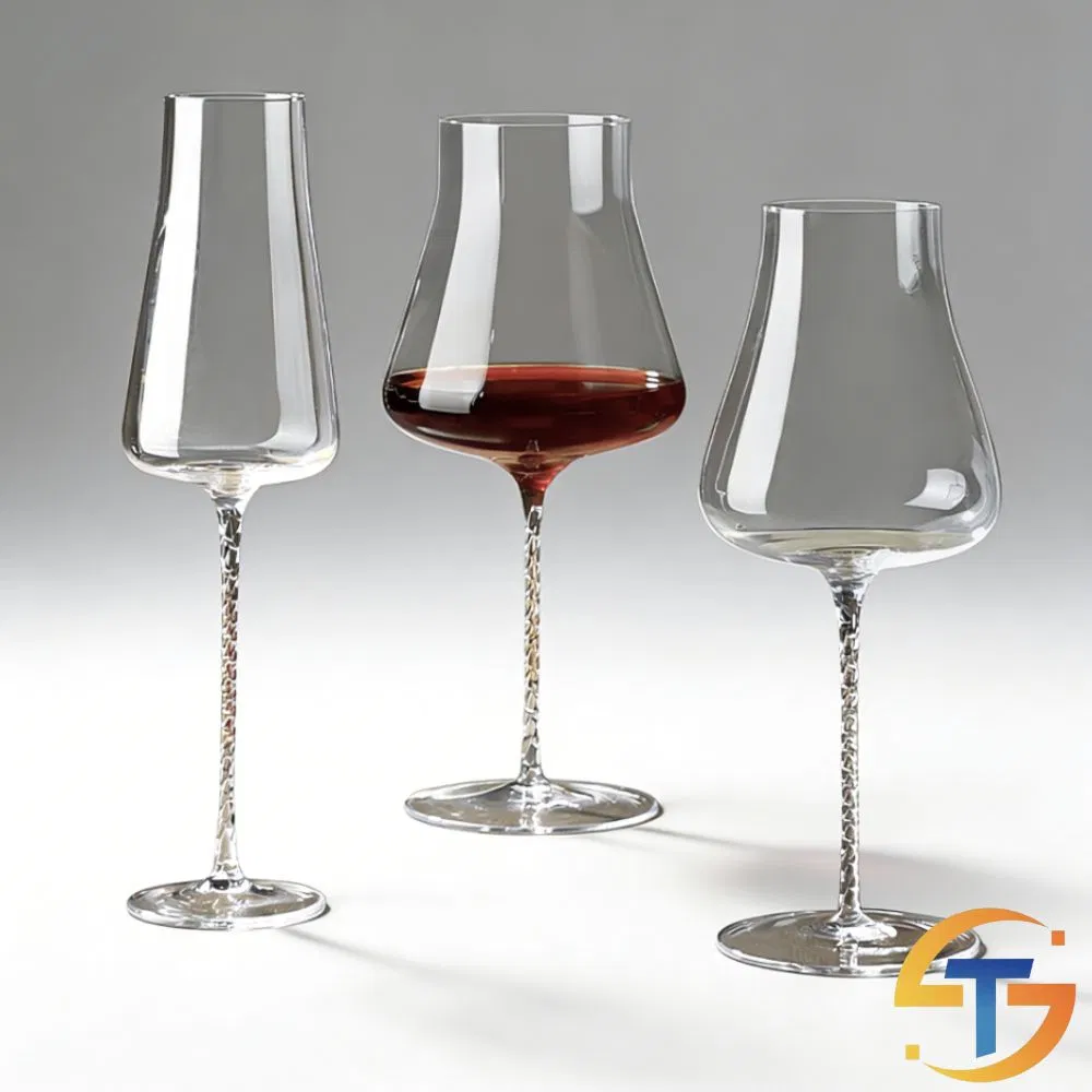 Free Sample Lead Free Long Stem Glassware Glass Cup Hand Made Wineglasses Goblet