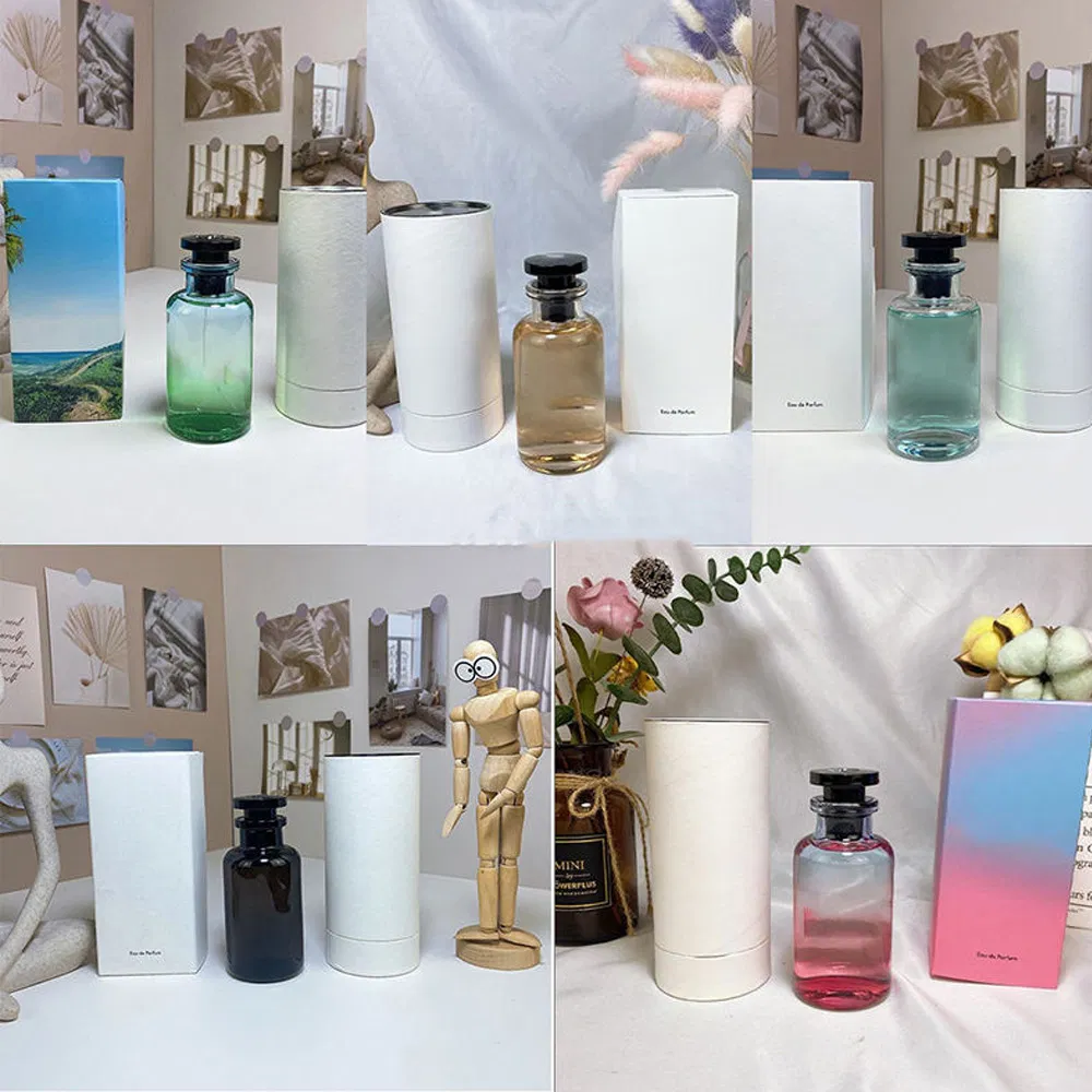 Us Au EU Fast Shipping Wholesale Arabian Cosmetic Packaging Empty Gradient Color Round Reusable Screw Neck Perfume Glass Bottles
