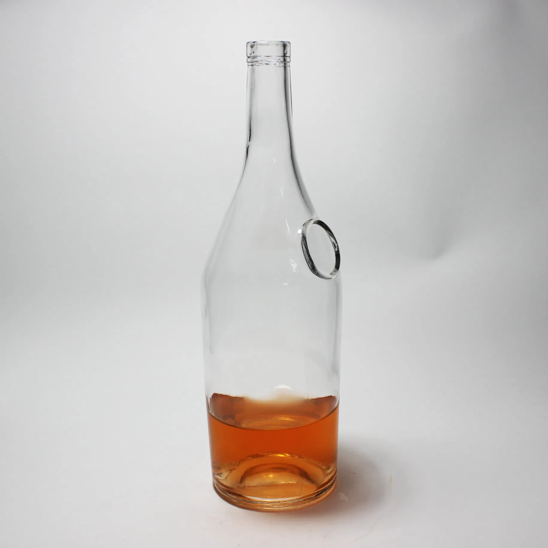 Hot Sale High-Grade Manufacture 1000ml 1 Liter Glass Bottle Vodka Tequila Rum Liquor Spirit Reusable Glass Whisky Bottles with Cork