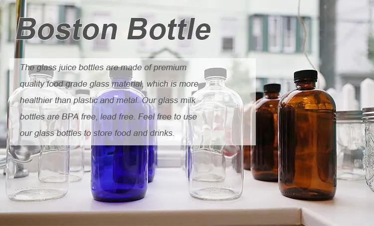 Glass Boston Bottle