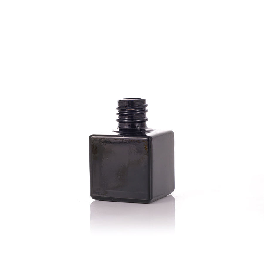 Wholesale car air square frosted glass perfume bottle 8ml