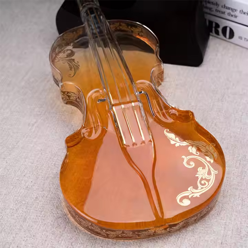 Artistic Violin Design Glass Wine - Handcrafted for Home Bar &amp; Restaurant Use