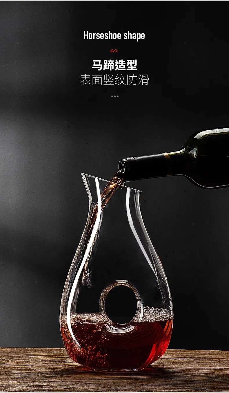 Wholesale Luxury 1000ml Crystal Glass Rotating Red Wine