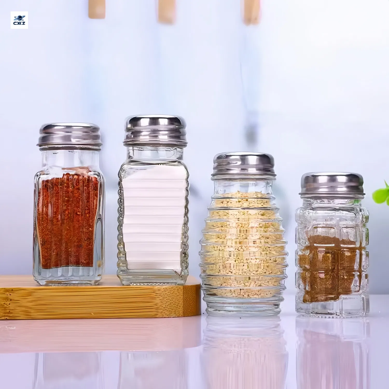 50ml 75ml 100ml Food-Grade Glass Airtight Sprinkling Spice Storage Bottle