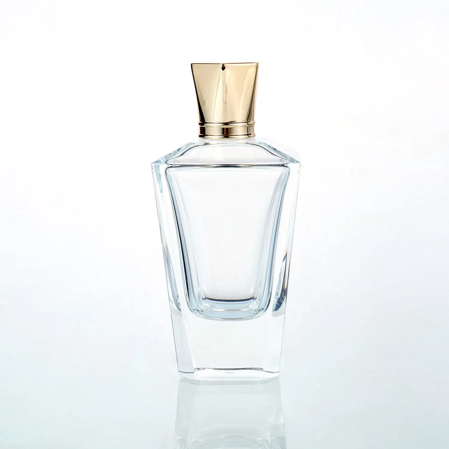 Factory Clear 30ml 50ml 100ml Crimp Perfume Glass Bottle Quality Thick Clamp Parfum Bottle