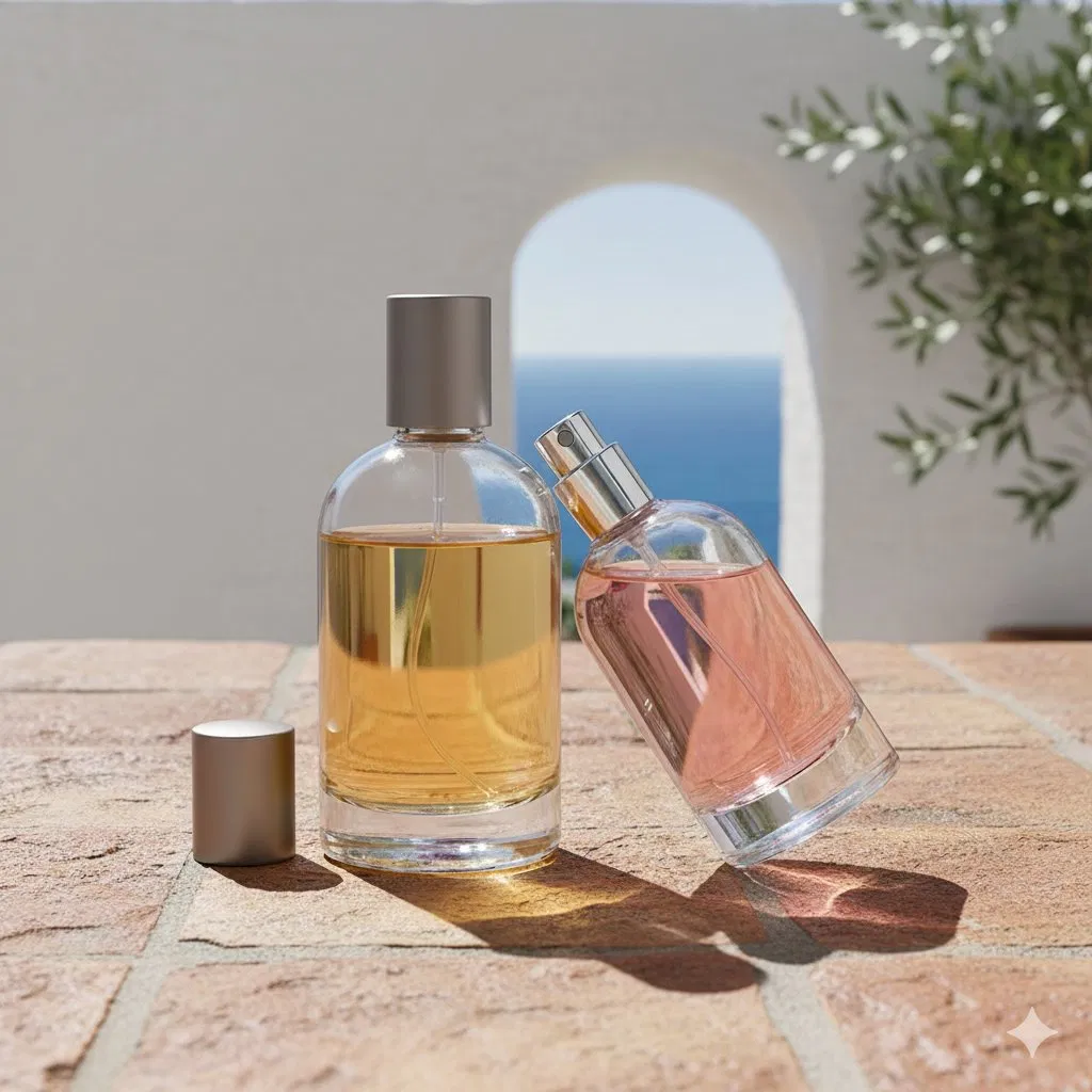 Luxury Empty 30mnl 50ml 100ml Reliable Storage Perfume Glass Bottle with Air Tight Seal Lids