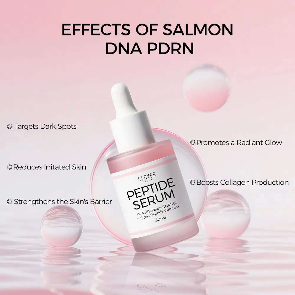 Pink Glow Glass Skin Care Serum Korean Products Whitening Collagen Copper Peptide Serum Pdrn Salmon DNA