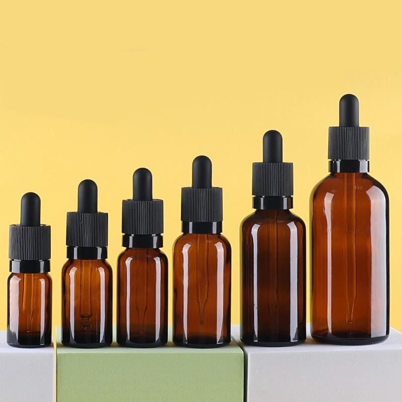 Customizable Essential Oil 18mm Glass Bottle with Tamper-Evident Dropper