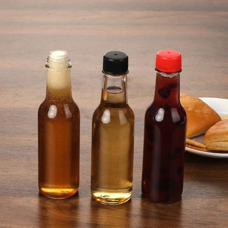 Hot Sell 100ml 150ml 250ml Empty Hot Sauce Glass Bottles with Hole