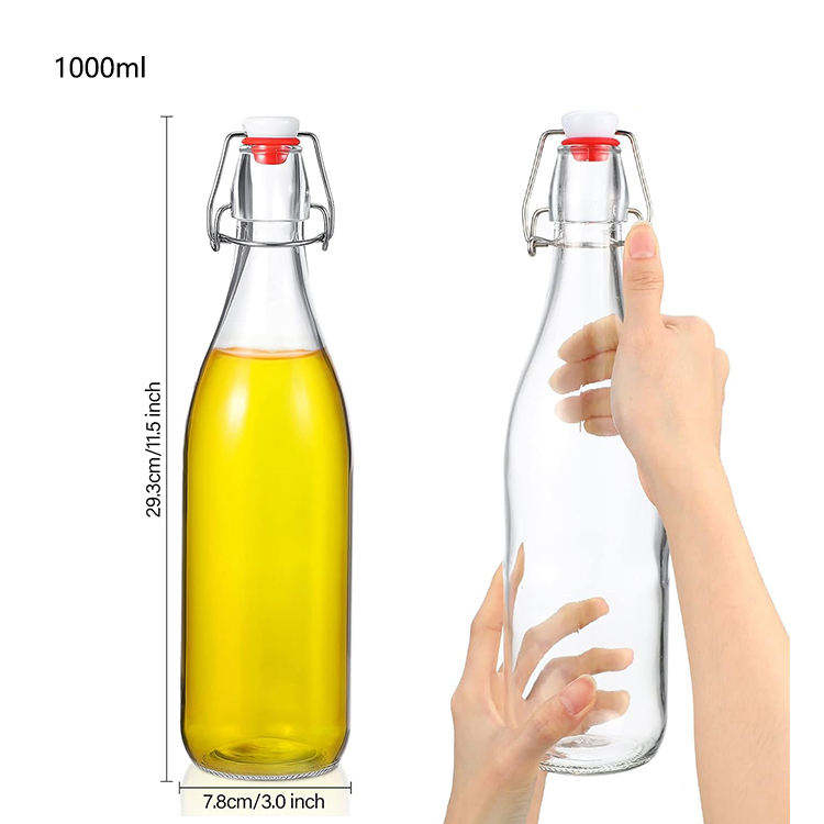 330ml 11oz 500ml 32oz Packaging to Beer Bottle 18oz Glass Swing Top Wine Bottle 500ml Cheap Empty Swing for Juice
