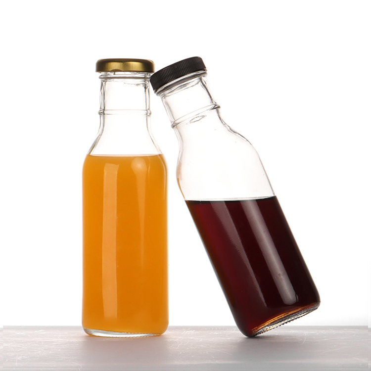 Factory Price 150ml 250ml 350ml Frosted Unique Milk Botella De Vidrio for Juice