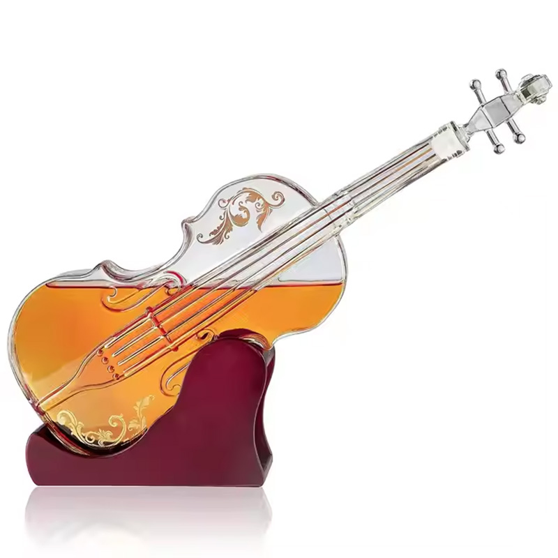 Artistic Violin Design Glass Wine - Handcrafted for Home Bar &amp; Restaurant Use