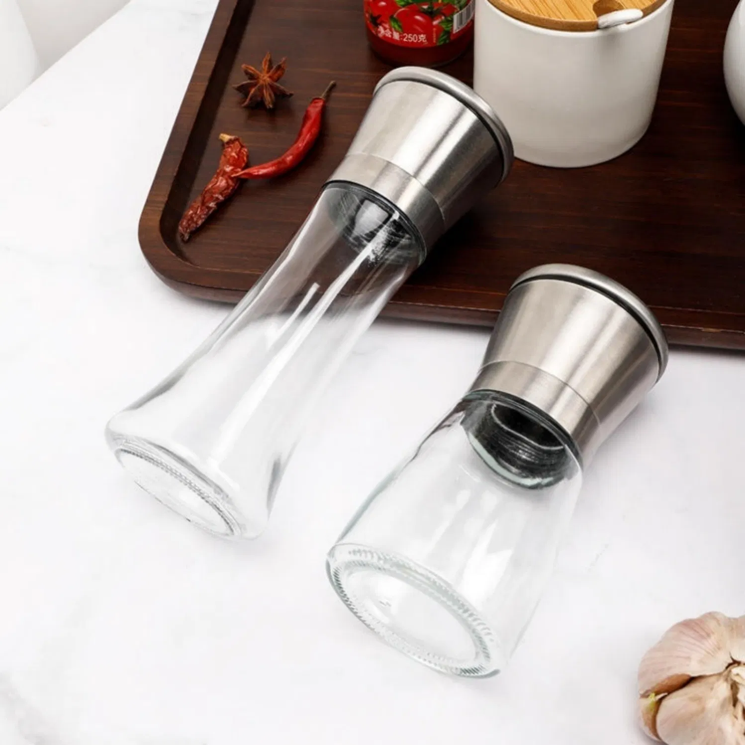 Competitive Priced Stainless Steel Grinding Device Includes Silicone Moisture Barriers at All Entry Points to Ensure Complete Spice Protection