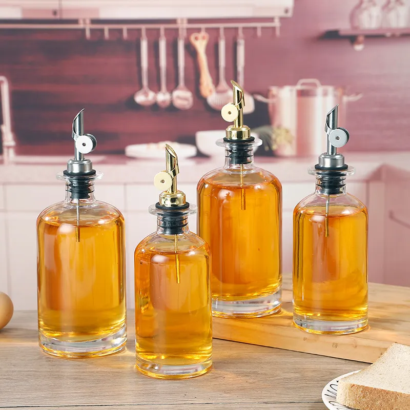 Clear Glass Olive Oil Pot