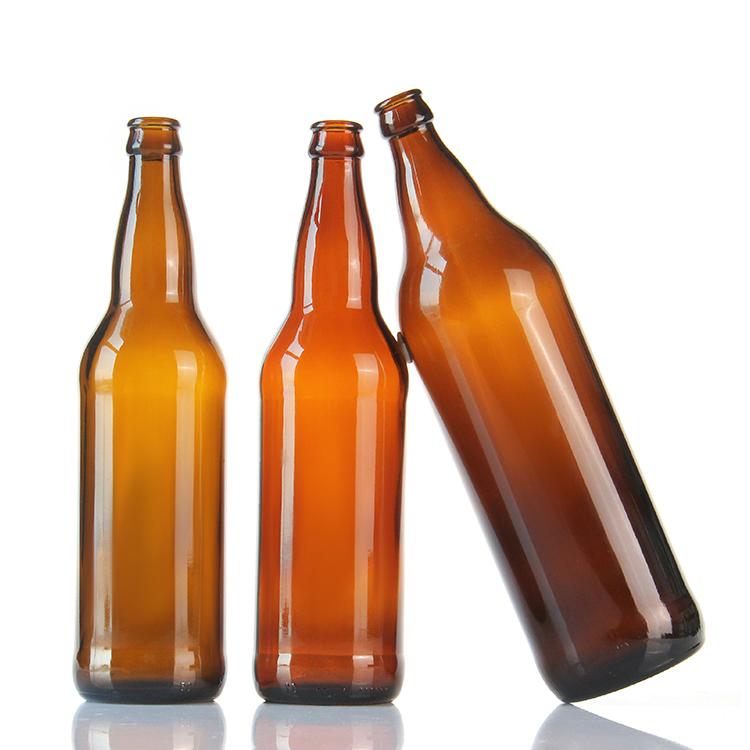 Eco-Friendly Colored Glass Beer Bottles in 330ml and 500ml Sizes