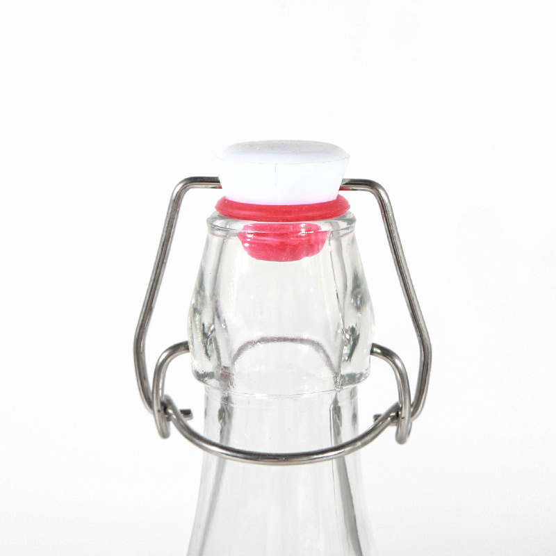 500ml 1L Transparent Glass Swing Top Glass Beverage Juice Brewing Bottle for Wholesale