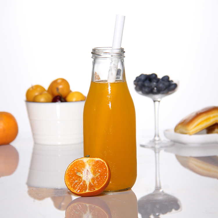 Top Quality 1000ml 500ml 250ml Empty Lead Free Coffee Milk Botella De Vidrio for Juice