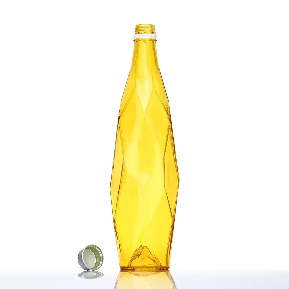 New Coming 330ml Unique Design Juice Water Soda Beverage Sparkling Water Glass Bottle for Beverage Milk Juice Bottles with Lid