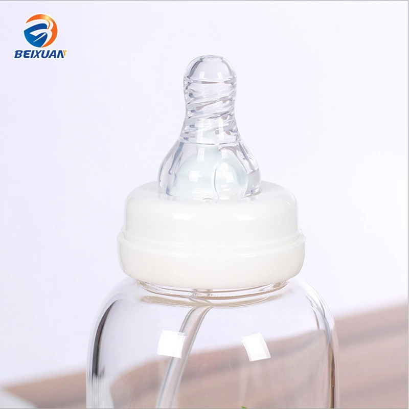 300ml New Cute Fruit Pacifier Borosilicate Clear Glass Cup Water Milk Tumbler with Outer Silicone Sleeve