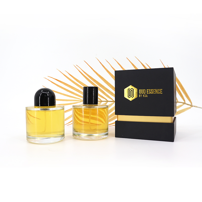 Wholesale 30 Ml Cylinder Parfum Botol Empty 30ml Heavy Base Luxury Spray Perfume Glass Fragrance Bottle for Perfume 50ml 100ml with Wooden Cap