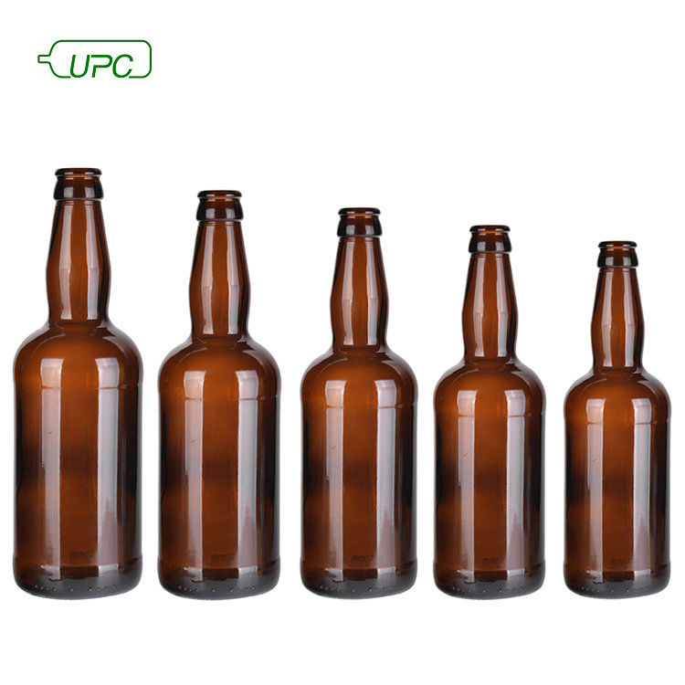Manufacturer of Custom 330ml, 500ml, and 640ml Amber-Colored Glass Beer Bottles.