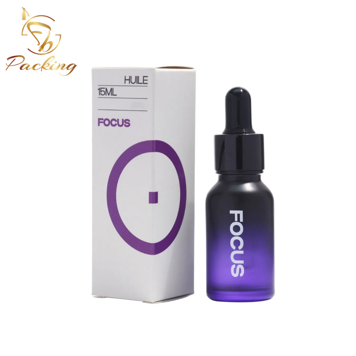 Custom Colored High Quality 15 Ml Dropper Bottles and Packaging with Logo Printing