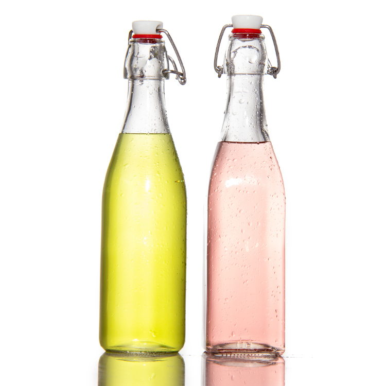 Premium 16 Oz Swing Top Glass Beer Bottle with Secure Stopper