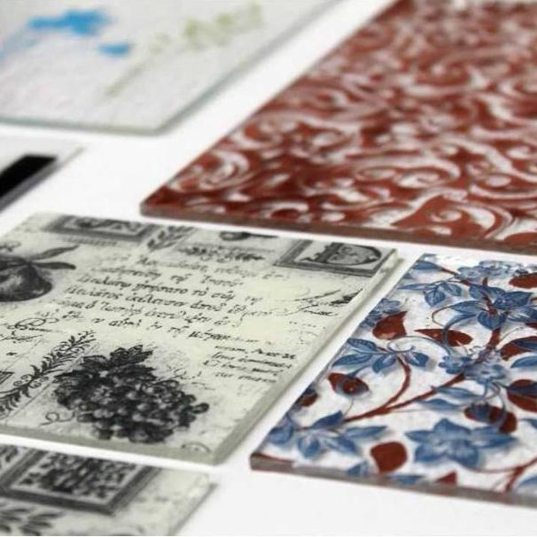 Wholesale Eco Friendly Silk Screen Printed Glass Panel Vibrant Colors Free Sample