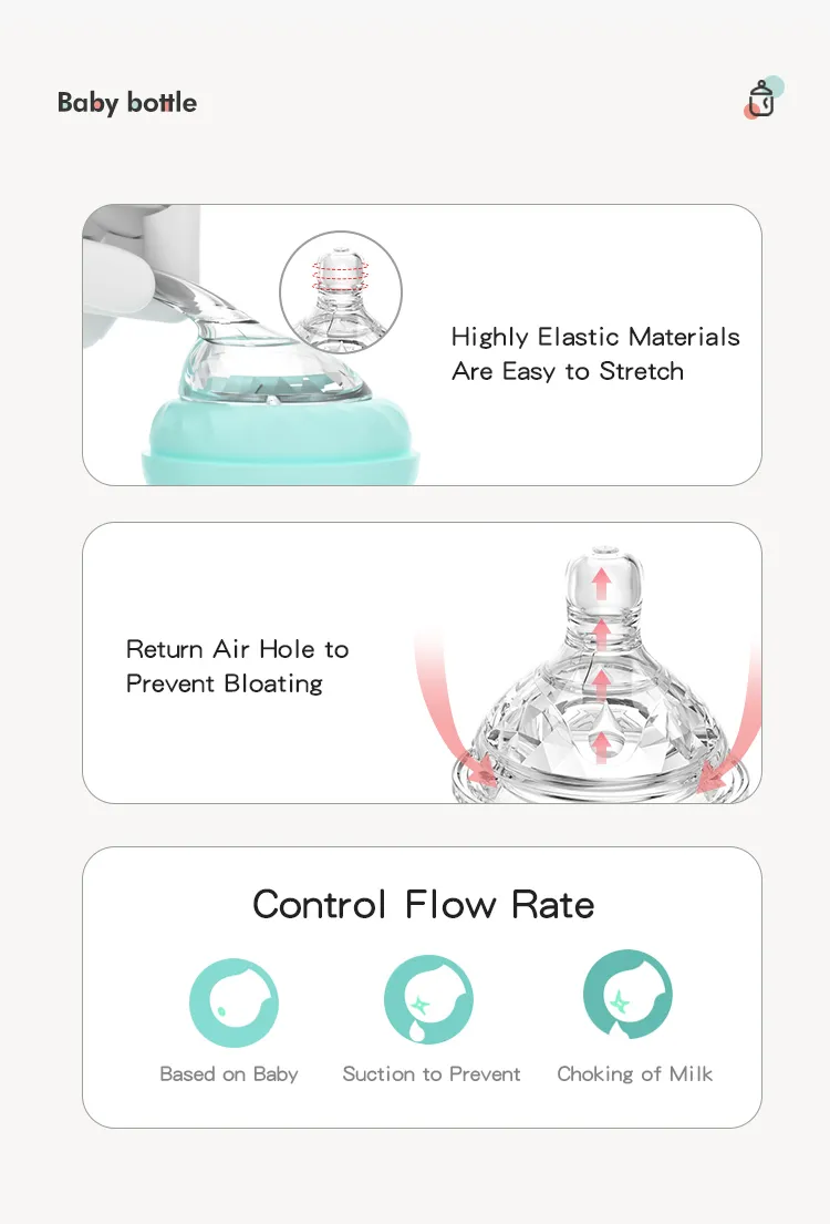 Glass Baby Milk Bottle Detail 3