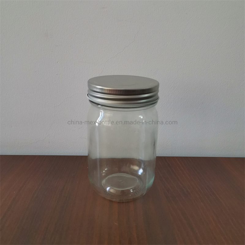 Food Storage Empty Glass Mason Jar Honey Glass Jar