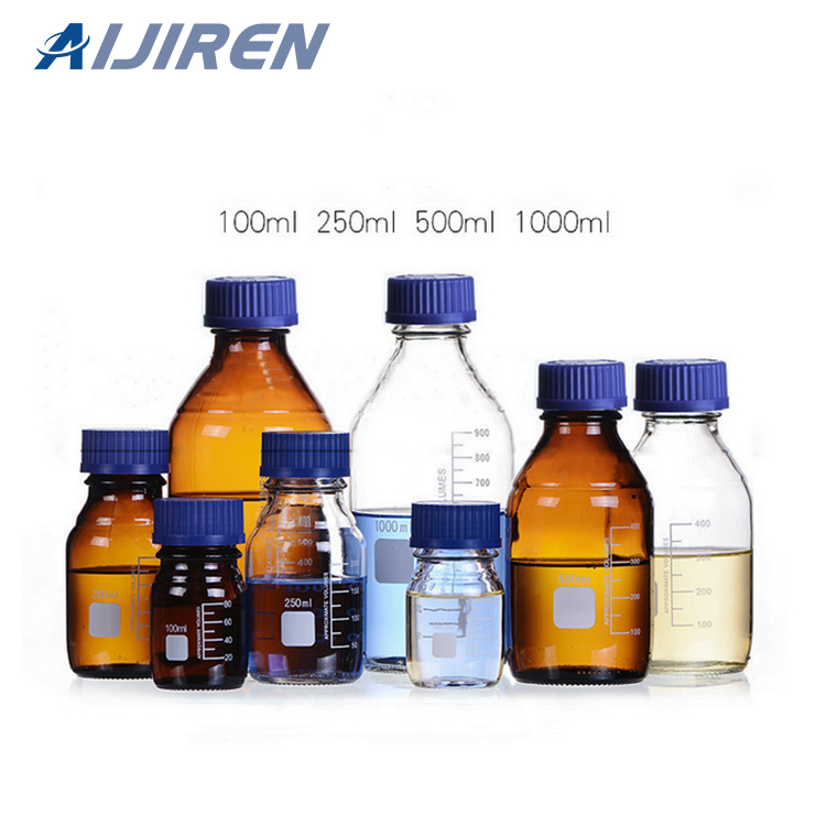 China Aijiren 1000ml Gl45 Blue Cap Glass Reagent Bottle Supplier