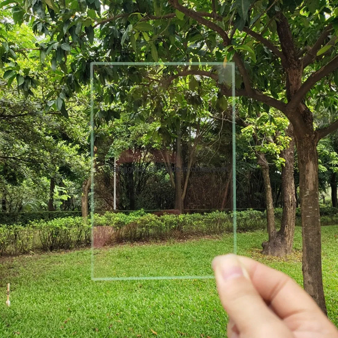 98% Light Transmittance Anti Tempered Low Iron Mistlite Solar Glass with 3.2mm 4mm, UV Ar Coating for Samples