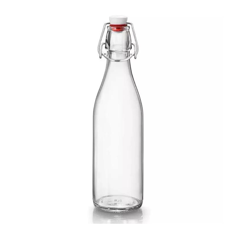 250ml 500ml 750ml Liter Flip Top Cap Swing Top Wine Bottle Glass Milk