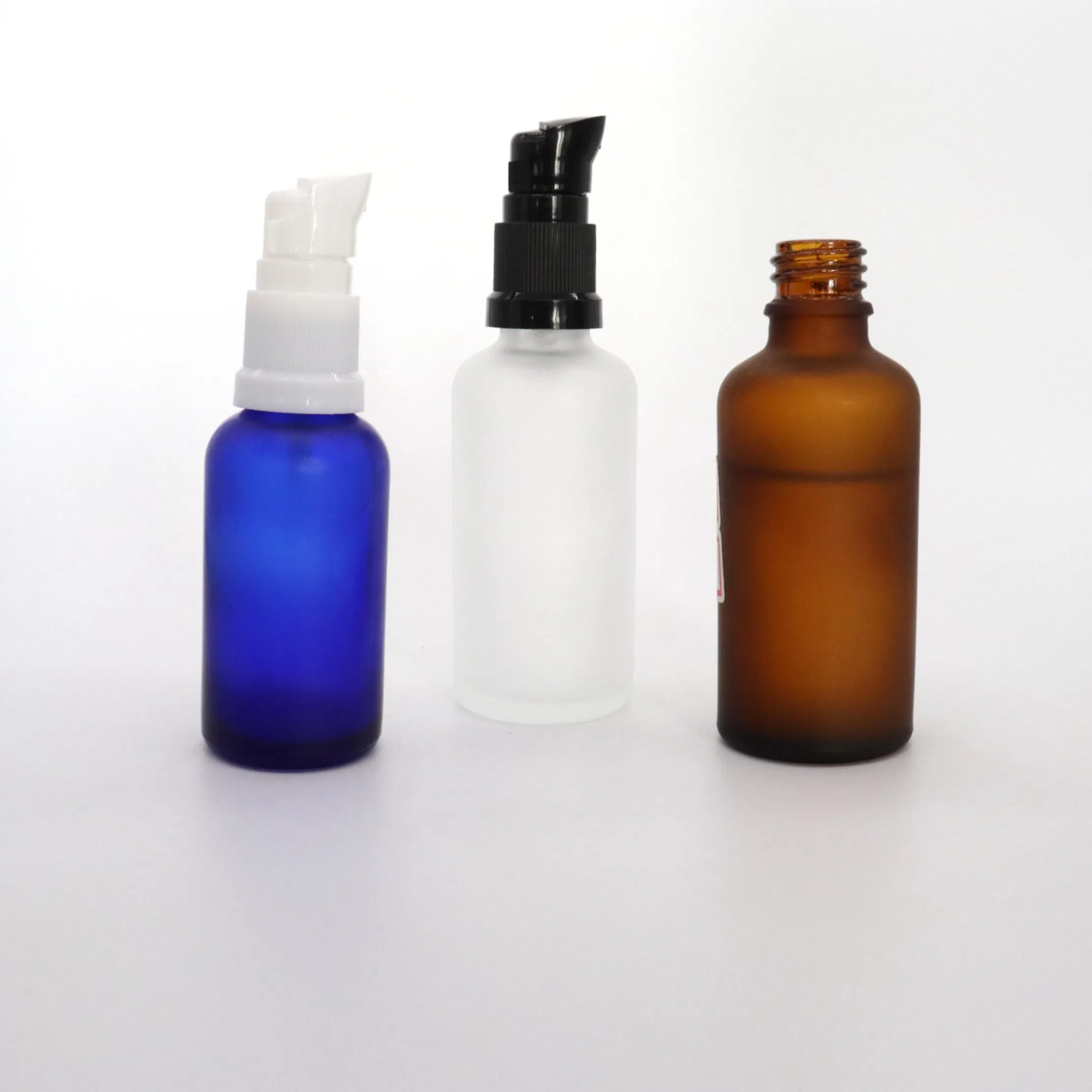 Glass Dropper Bottle with Frosted Surface and Spray Pump Cap