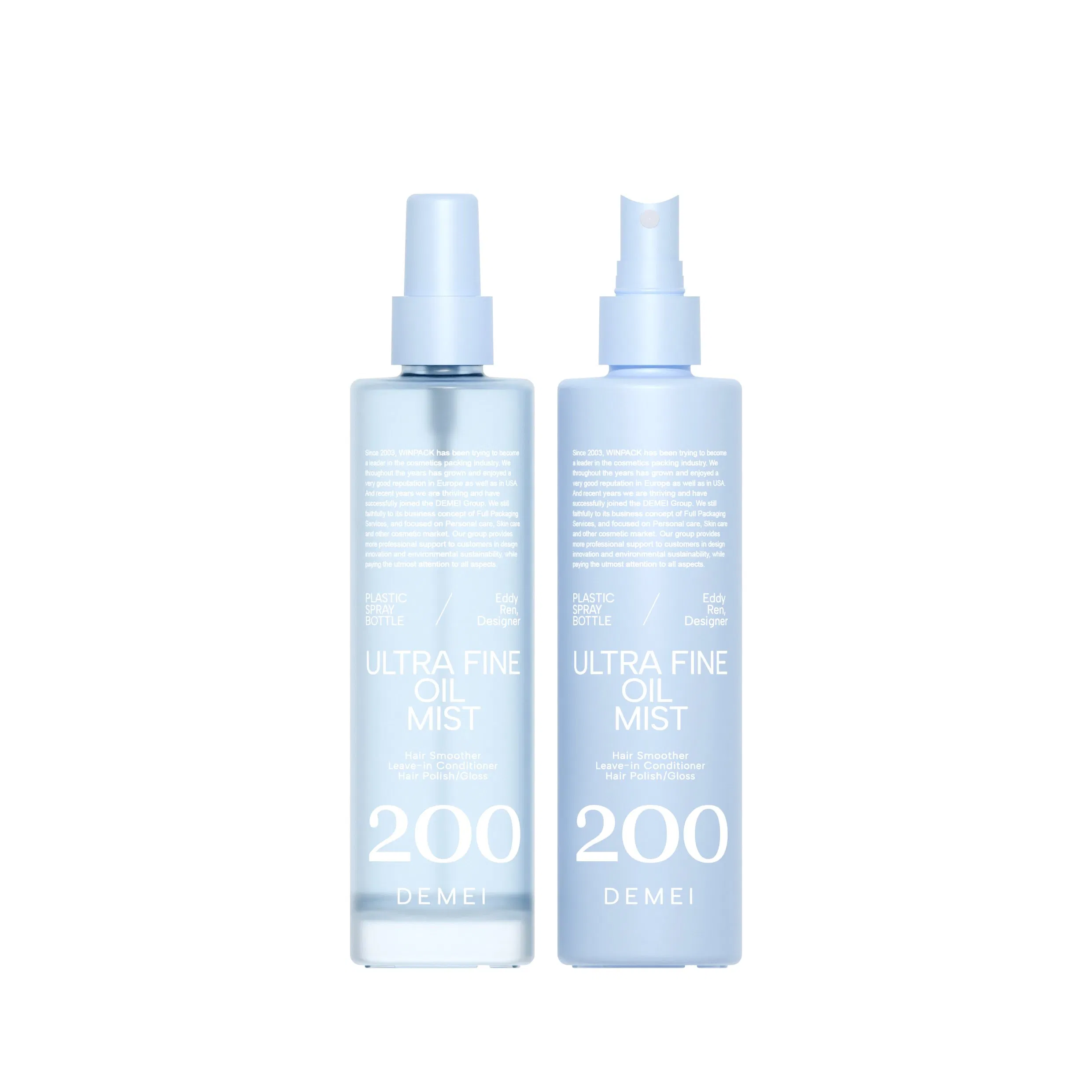 200ml 150ml 100ml 50ml 30ml Blue Pink Round Shoulder Glass Bottle with Lotion Pump/Sprayer Cosmetic Packaging Glass Bottles