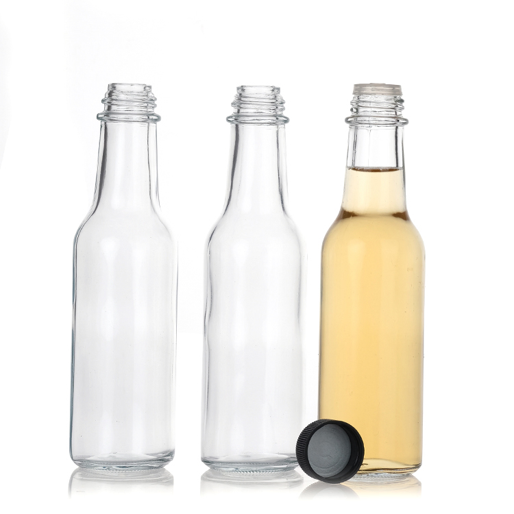 Hot Sell 100ml 150ml 250ml Empty Hot Sauce Glass Bottles with Hole