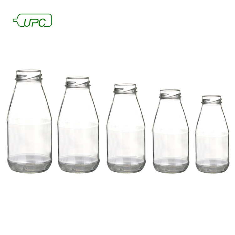 Wholesale Market Hot Selling Custom Empty Juice Bottles 4 Oz 8 Oz 12 Oz 16 Oz Clear Glass &nbsp;Packaging Bottles with Custom Cover