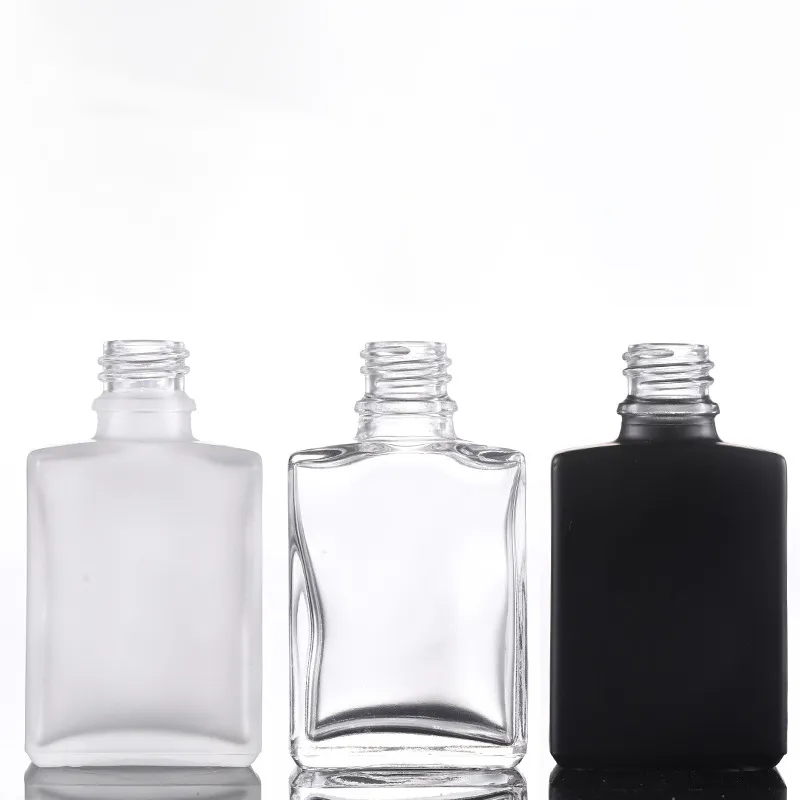 Black Flat Square Essential Oil Bottle