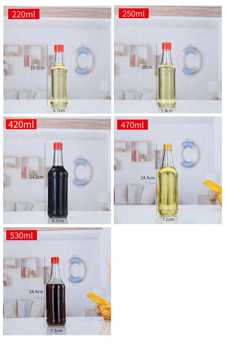 Kitchen Glass Condiment Bottle 3